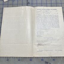 Masonic Ephemera Petition For The Degrees Of Masonry 1921 Paper Lodge 735 - $15.12 CAD