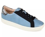 Journee Collection Women Low Top Sneakers Camila Size US 8.5 Blue Snake ... - $29.70