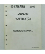 2009 Yamaha R6 R6 YZFR6Y Service Shop Manual LIT-11616-22-51 OEM WORN DA... - $557.91 MXN