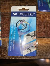 No~Touch Key Door Opener &amp; Key Ring Germ Protection Hook Tool “FREE SHIP... - £3.16 GBP