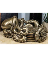 Nautical Kraken Octopus Coaster Holder Figurine With 4 Cthulhu Coasters ... - $72.43 CAD