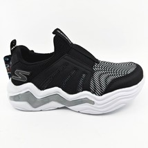 Skechers S Lights Erupters IV Zador Black Silver Kids Boys Size 13 Sneakers - £31.93 GBP