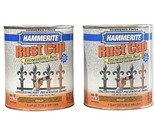 Lot 2 Hammerite Gold Hammered Finish Rust Cap Quart Metal Primer &amp; Paint... - $2,188.56 MXN