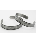 Stainless Steel Serenity Prayer Bracelet - £7.44 GBP