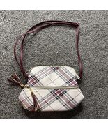 Unbranded 8”x11” Plaid Pattern Faux Leather Purse 5 Compartment - $236.56 MXN