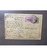Vecchia cartolina da collezione dalla Cecoslovacchia alla Palestina 1934 - $12.17