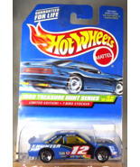 1999 Hot Wheels #930 Treasure Hunt Series 2/12 T-BIRD STOCKER Blue w/Chr... - $14.75