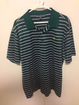 Masters Collection Augusta Mens XL Striped Golf Polo Shirt Dbl Mercerized Cotton - £22.94 GBP