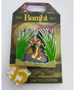 Disney Bambi 75th Anniversary Faline Reed Slider 3D 2017 LE Pin - $44.76 CAD