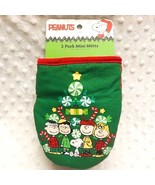 Peanuts Festive, Holiday Kitchen 2pk Oven Mitt Minis-NEW - $16.10 CAD
