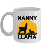 Funny Nanny Llama Coffee Mug - Llama Nanny Retro Cup Mother&#39;s Day Christ... - $14.68+