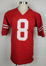 Vtg 1980s Champion Mesh Football Jersey Red Nylon Ohio State Buckeyes #8 USA L - £232.33 GBP