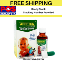 Appeton Multivitamin Plus Infant Drops Babies Weight Gain Growth Appetite (30ml) - £26.64 GBP