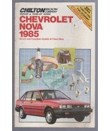 Chilton’s Auto Manual for Chevrolet Nova, 1985 (USA &amp; Canadian models) - $17.57 CAD