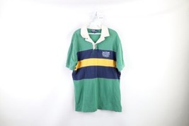 Vintage 90s Ralph Lauren Mens Large Faded Spell Color Block Rugby Polo Shirt - £55.35 GBP