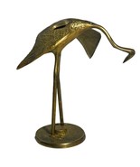 Solid Brass Crane / Heron / Egret Figurine. Vintage MCM Leonard Silver M... - £10.60 GBP