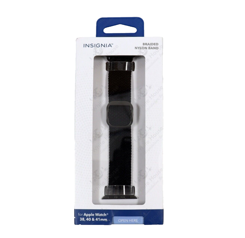 Insignia - Braided Nylon Apple Watch Band 38mm 40mm 41mm (All Series) - ... - £5.75 GBP