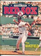Boston Red Sox vs Milwaukee Brewers MLB-Game Program 9/20/1995-Fenway Park-pi... - $47.53