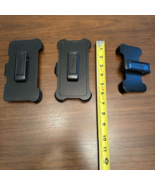 Otterbox Lot Of 3 Phone Belt Clip Holster Replacements Black Hard Plastic - $12.99