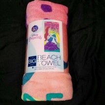 Disney Ariel Little Mermaid Big Dreams Towel Bath Beach Pool Cotton 28" x 58"  - £18.68 GBP