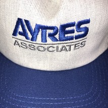 Vintage Ayres Associates gray with Blue  Advertising Trucker Hat - £6.86 GBP
