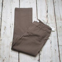 Levis Dockers Womens Size 8 M Mid Rise Crop Chino Pants Flat Front Brown NWT - £15.96 GBP