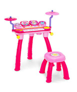24-Key Piano Keyboard DJ Drum Combination with Microphone and MP3-Pink -... - $189.79 CAD