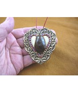 (PP4-47) Real MOOSE POOP doo nugget PENDANT red heart love Christmas ORN... - $32.99