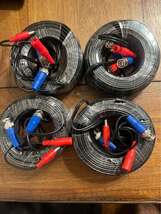 4 New 60ft Universal BNC Power Video Camera Cables Swann Qsee Lorex Hikv... - $60.00