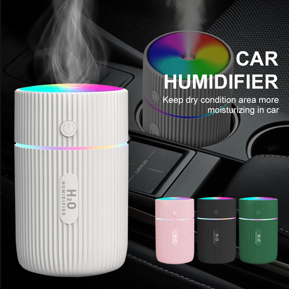 Mini Air Humidifier Car Ultrasonic Aroma Essential LED Night Light Oil Diffuser - £12.86 GBP