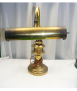 Vintage 1970&#39;s Office 18&quot; Tall Lamp Swivel 10&quot; Head Cast Metal Brass Ton... - €42,21 EUR