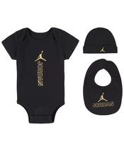 JORDAN Baby Boys Bodysuit, Bibs and Hat Gift Box Set, 3 Piece 0-6 Months - $28.04