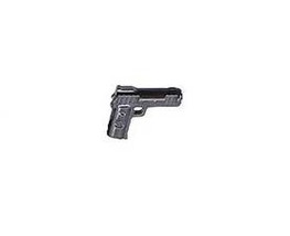  45 Handgun Semiautomatic Pistol Weapon Gun Minifigure Toys - $2.01