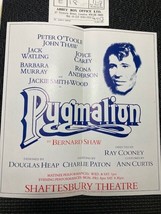 Peter O&#39;Toole &quot;PYGMALION&quot; 1984 Shaftesbury Theater Playbill/Stub/Flyer L... - £18.02 GBP