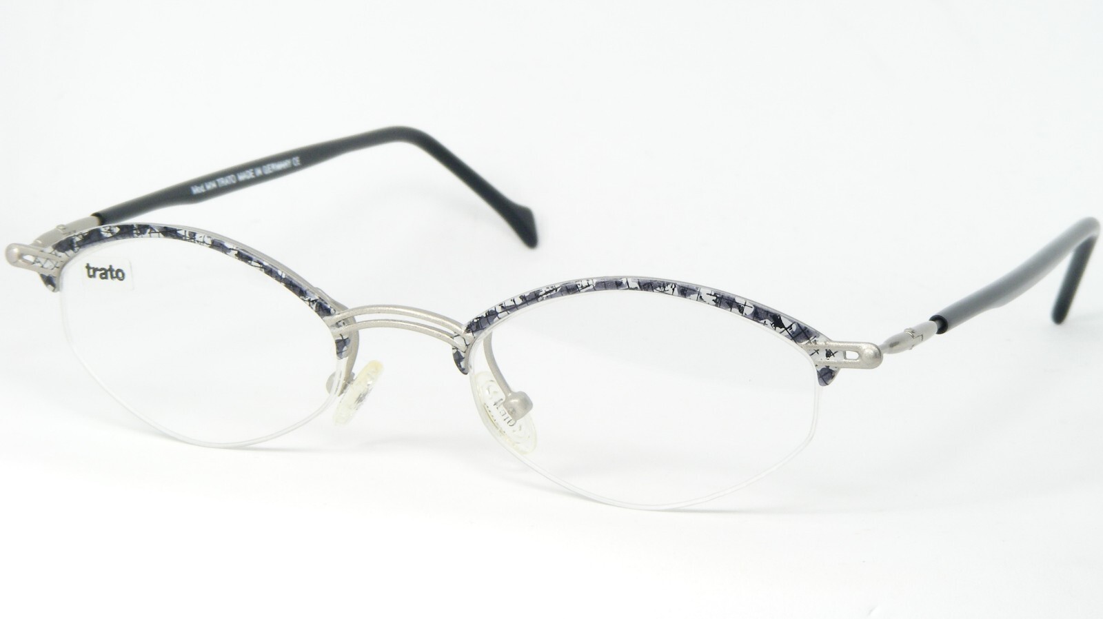 TRATO M14 571 Silber/Grau/Schwarz Einzigartig Brille 48-20-145mm Deutsch... - $76.47