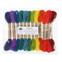 Valdani Thread Size 15 2ply Wool 12 Skein Sampler Brights - £38.40 GBP