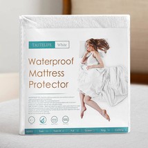 Tastelife Queen Size 100% Waterproof Mattress Protector Cotton Terry Top - £32.62 GBP