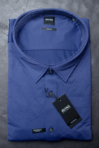 HUGO BOSS Homme Robbie Sharp Fit Performance Chemise Extensible Gros &amp; Grand 4XL - £47.00 GBP