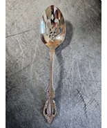Oneida Stainless Serving Spoon Brahms Pierced Flatware Community Silverware - £5.41 GBP