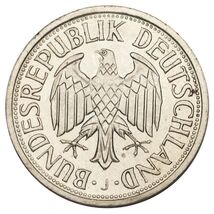 1965-J German 1 Mark Coin in Uncirculated Condition Hamburg Mint KM #110 - €57,22 EUR