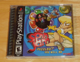 Spin Jam Sony PlayStation 1 PS1 PSX Puzzle Video Game, Complete - £6.25 GBP