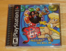 Spin Jam Sony PlayStation 1 PS1 PSX Puzzle Video Game, Complete - $7.95