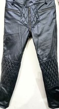 Black Leather Pants Men Soft Lambskin Leather Sleek And Sexy 501 Style P... - £119.74 GBP