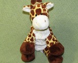 TY PLUFFIES GIRAFFE TIP TOP PLUSH STUFFED ANIMAL BABY TOY 9&quot; 2006 TAN SP... - $16.20