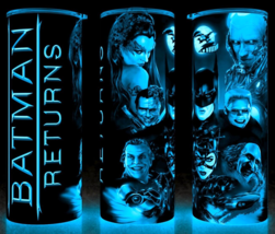 Glow in the Dark 90s Batman Returns Retro Cup  Tumbler 20oz with lid and straw - £18.16 GBP