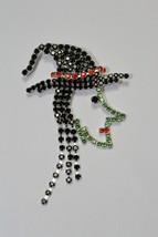 Rhinestone Witch Western Wicked Wizard Halloween Pin Brooch, Halloween Witch Pin - £16.76 GBP