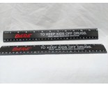 Lot Of (2) Vintage Dare Drug Abuse Resistance Education 12&quot; Rulers - £24.94 GBP