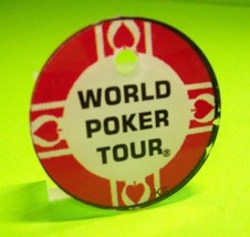 World Poker Tour Pinball Machine Plastic Game Logo Keychain Original UNUSED - $2.34