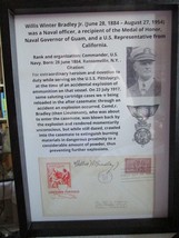 RARE WW1 Medal Of Honor Framed Autograph - £96.41 GBP