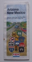 Folding Road Map Arizona New Mexico Exxon 1982 - £11.00 GBP